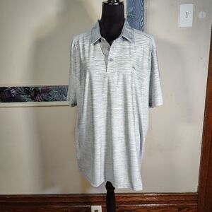 Tommy Bahama Island Zone Mens Grey Moisture Wicking Polo Size XL/T569
